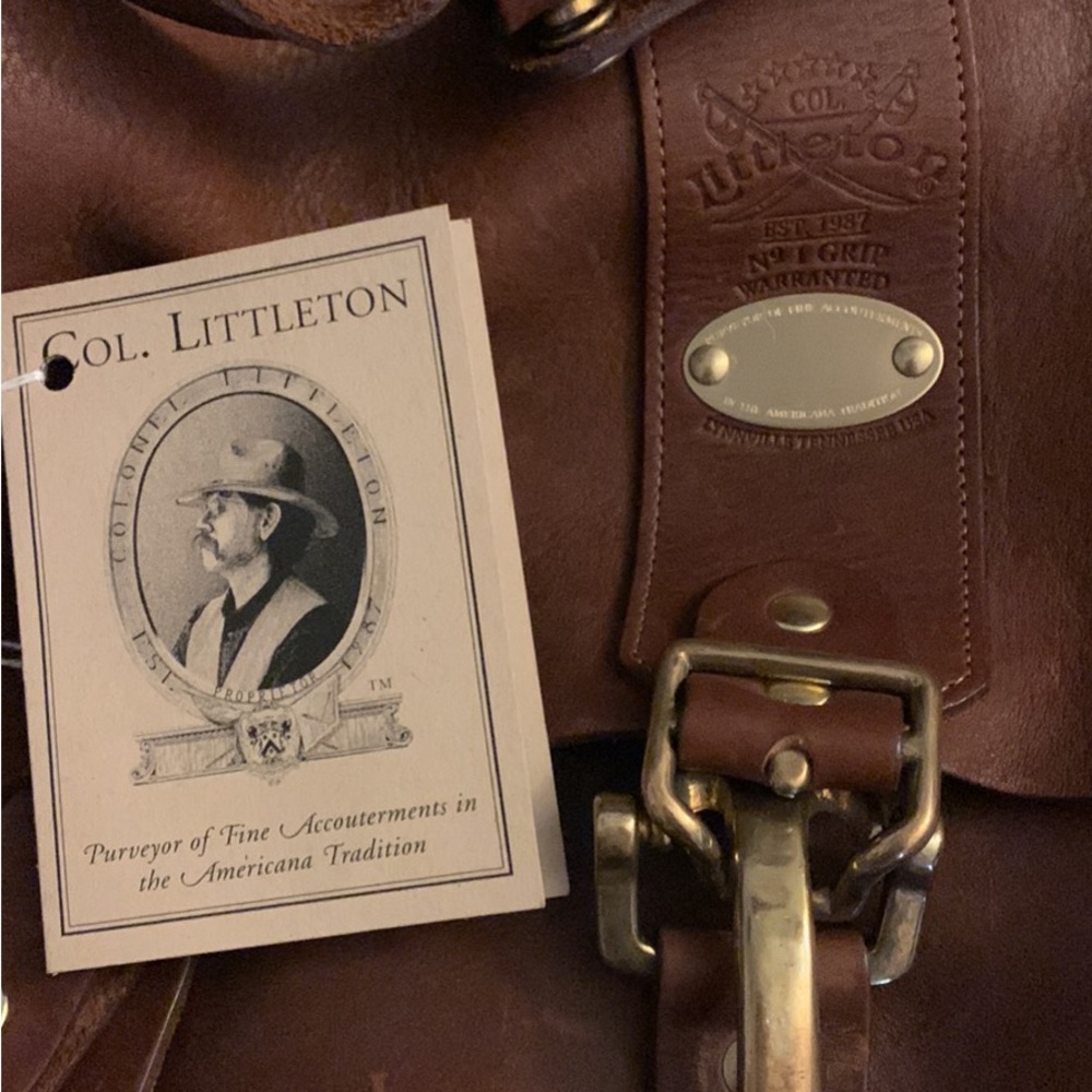 Col.Littleton authentic leather bag. - Picture 3 of 6